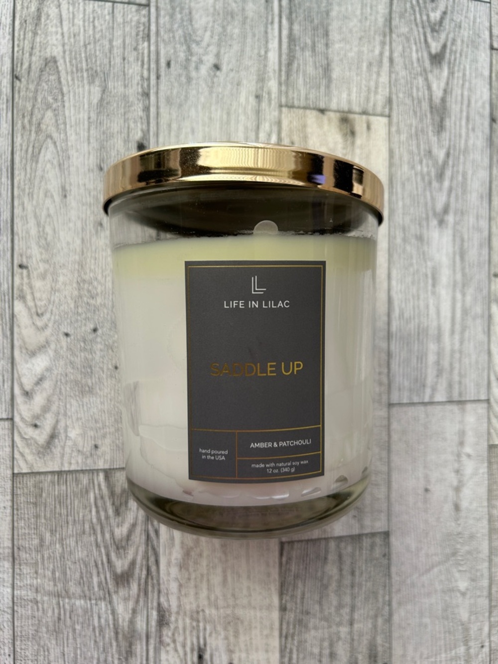 Life in Lilac "Saddle Up" Amber & Patchouli Candle